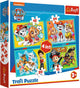 Trefl paw patrol 4-in-1 puzzel - 12 15 20 24 stukjes