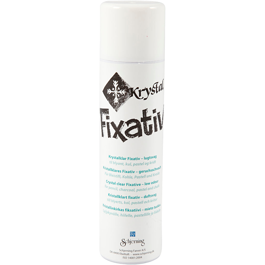 Creativ company fixeerspray - transparante spray voor houtskool, potlood en pastel tekeningen