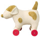 Hond 32 cm op wieltjes