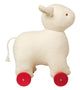 Schaap 32 cm op wieltjes
