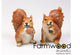 Farmwood animals tuinbeeld eekhoorn etend polystone 16x9x18cm