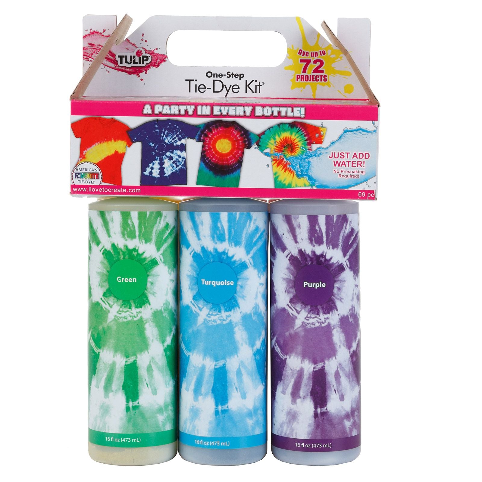 Tulip one-step tie dye tulip • tie-dye kit 6 kleuren