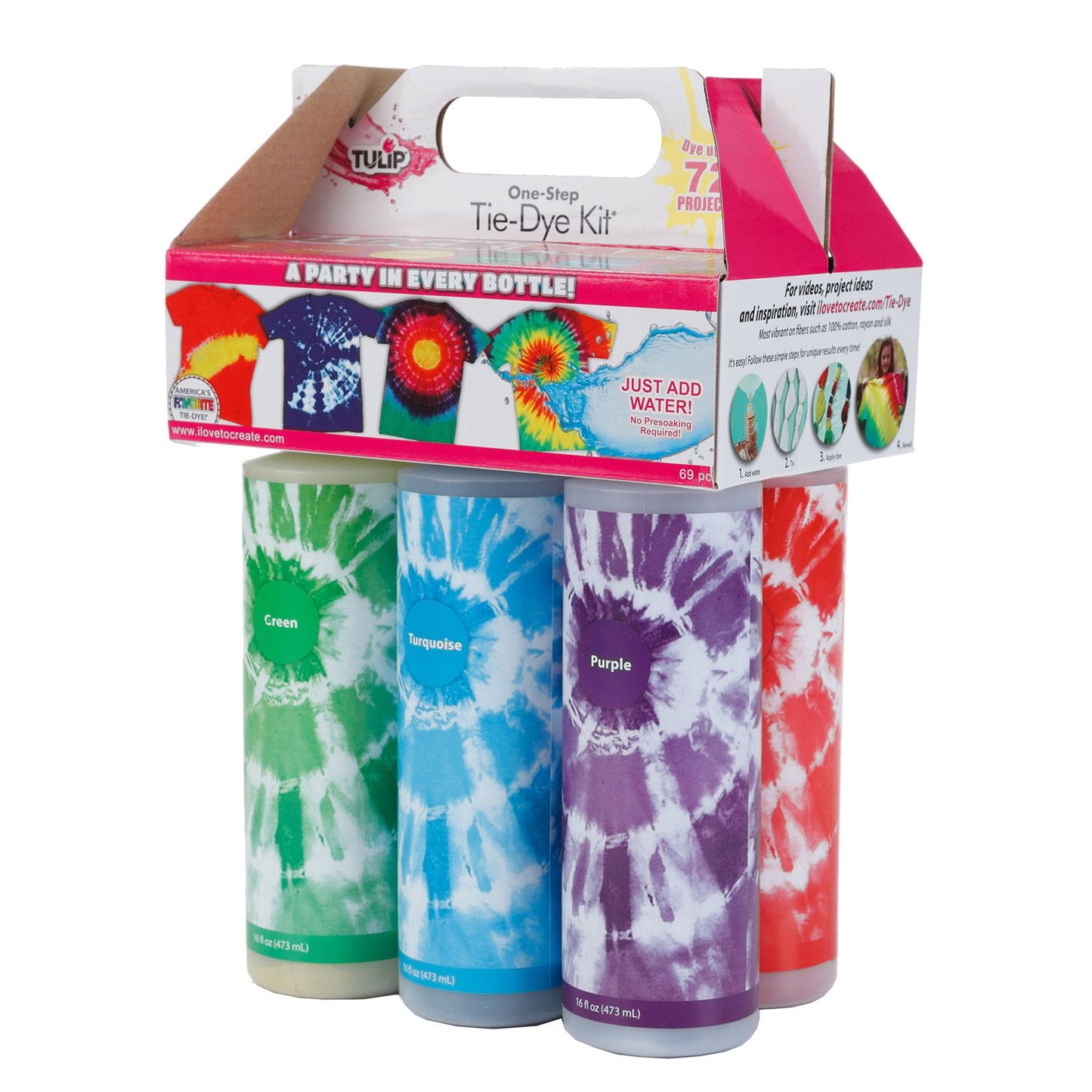 Tulip one-step tie dye tulip • tie-dye kit 6 kleuren