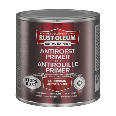 Rust-oleum 1071410 - 3-in-1 anti-roestprimer -250m roodbruin | 1 stuks