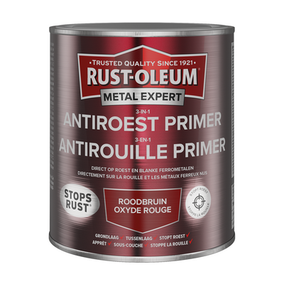 Rust-oleum 1071316 - 3-in-1 anti-roestprimer -750mlroodbruin | 1 stuks