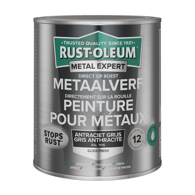 Rust-oleum 1071323 - metaalverf-hg - ral7016 -750mldirect op roest | 1 stuks