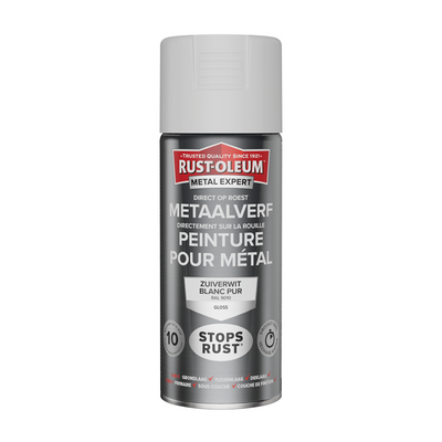 Rust-oleum 1071342 - metaalverf -hg -ral9010 -400ml direct op roest | 1 stuks