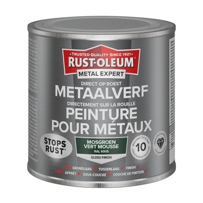 Rust-oleum 1071406 - metaalverf-hg -ral6005 - 250m direct op roest | 1 stuks