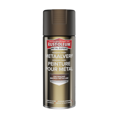 Rust-oleum 1071379 - metaalverf - gietbrons - 400m metal expert designer finish | 1 stuks