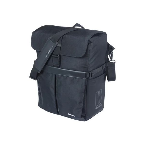 Basil fietsschoudertas move mik studs 14 liter 14 x 24 x 34 cm - zwart