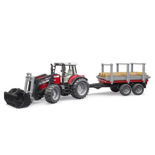 Bruder massey ferguson + houttransport