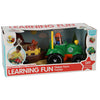 Otto simon tractor met dieren op aanhanger met licht en geluid | 2 stuks