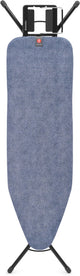 Brabantia strijkplank b - voor strijkijzer - 124 x 38 cm - denim blue