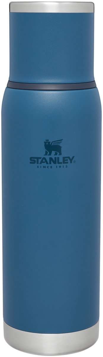 Stanley adventure to-go thermosfles 1l - 25 uur warm - 27 uur koud - lekvrij - geïsoleerd deksel - bpa-vrij - doorschenkstop om gecontroleerd te schenken - abyss