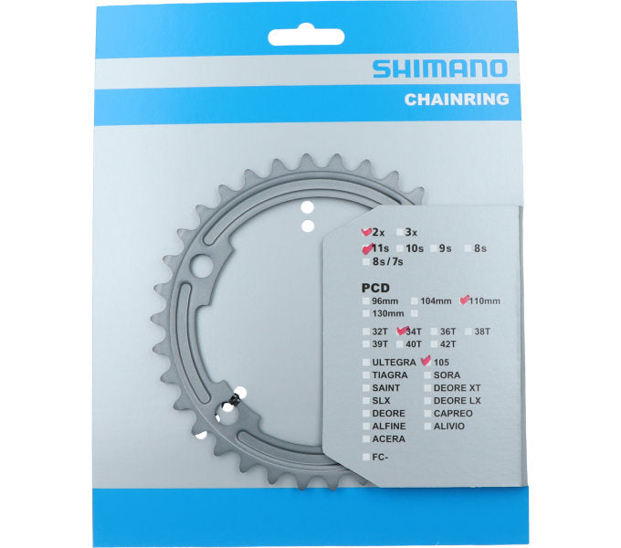 Shimano - Kettingblad 34T 105 FC-R7000 - zilver