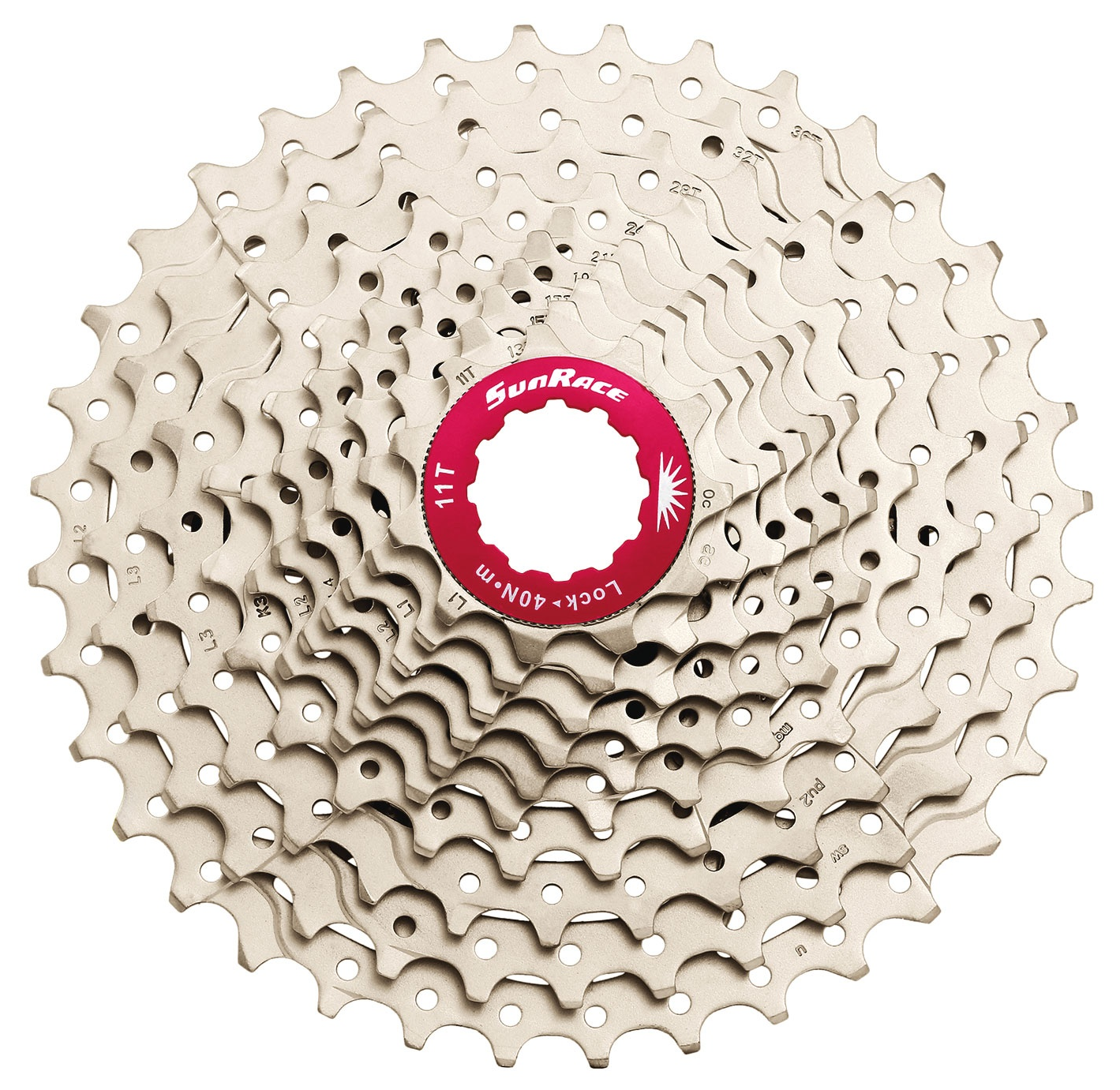 SunRace 10 speed cassette 11-36t. zilver csmx0
