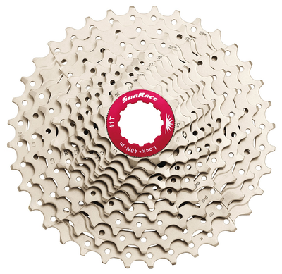SunRace 10 speed cassette 11-36t. zilver csmx0
