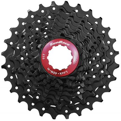 Sunrace cassette 10 speed csrx0 11-25t - zwart