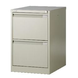Archiefkast 2 laden bisley cylinderslot beige