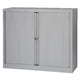 Roldeurkast gelast laag staal kunststof 120x43x103cm grijs
