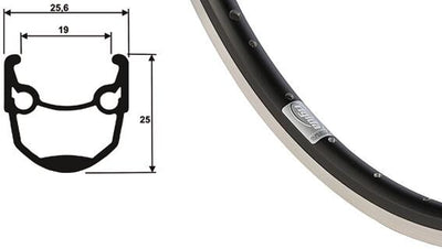 Contec vorderrad andra 10 + shimano hb-qc400 fr.wheel 28 2,00 1,80 b