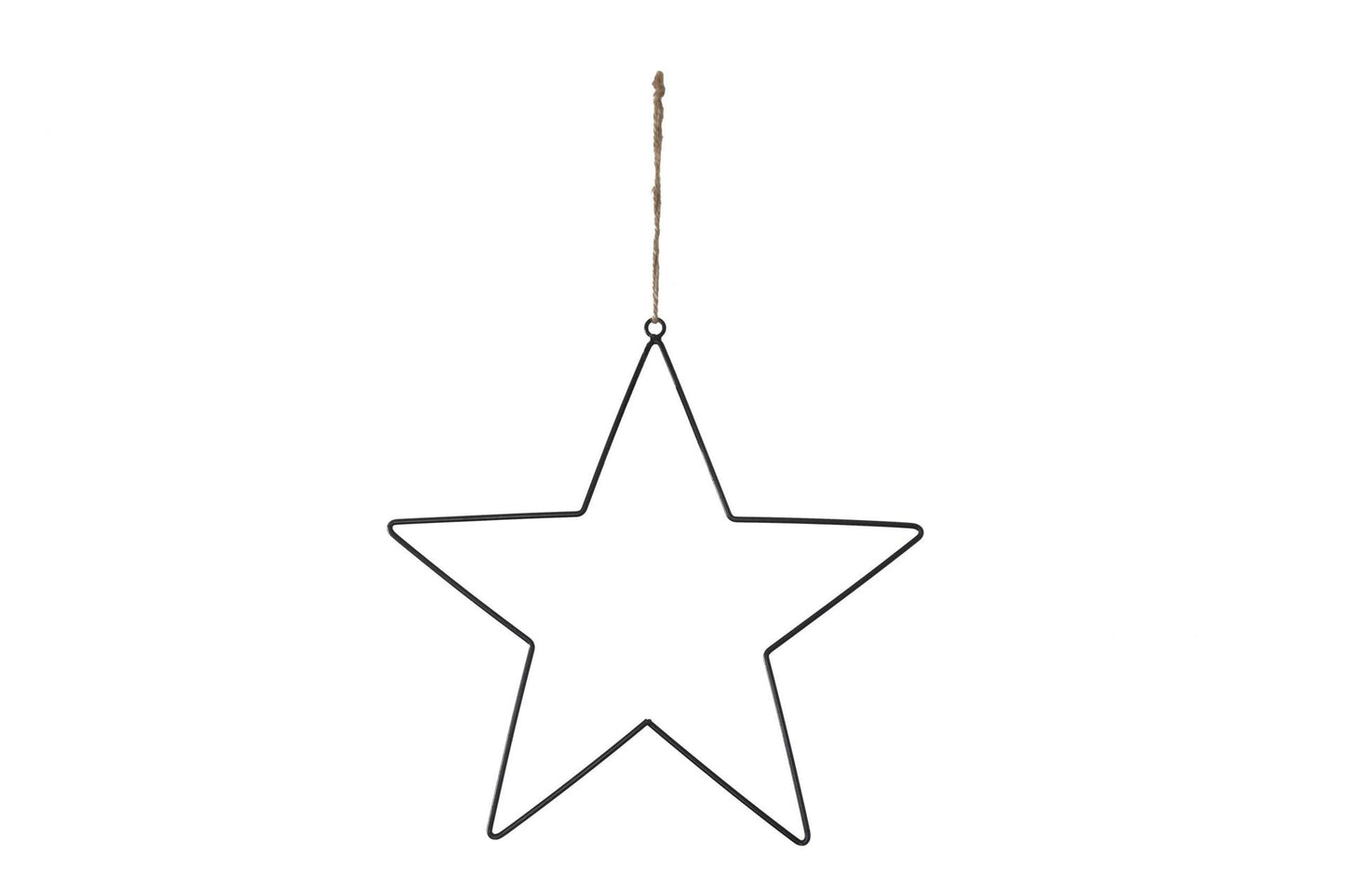 Naturel collections ster hangend metaal 38cm ideaal voor workshops