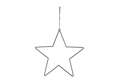 Naturel collections ster draad hanger metaal 38cm