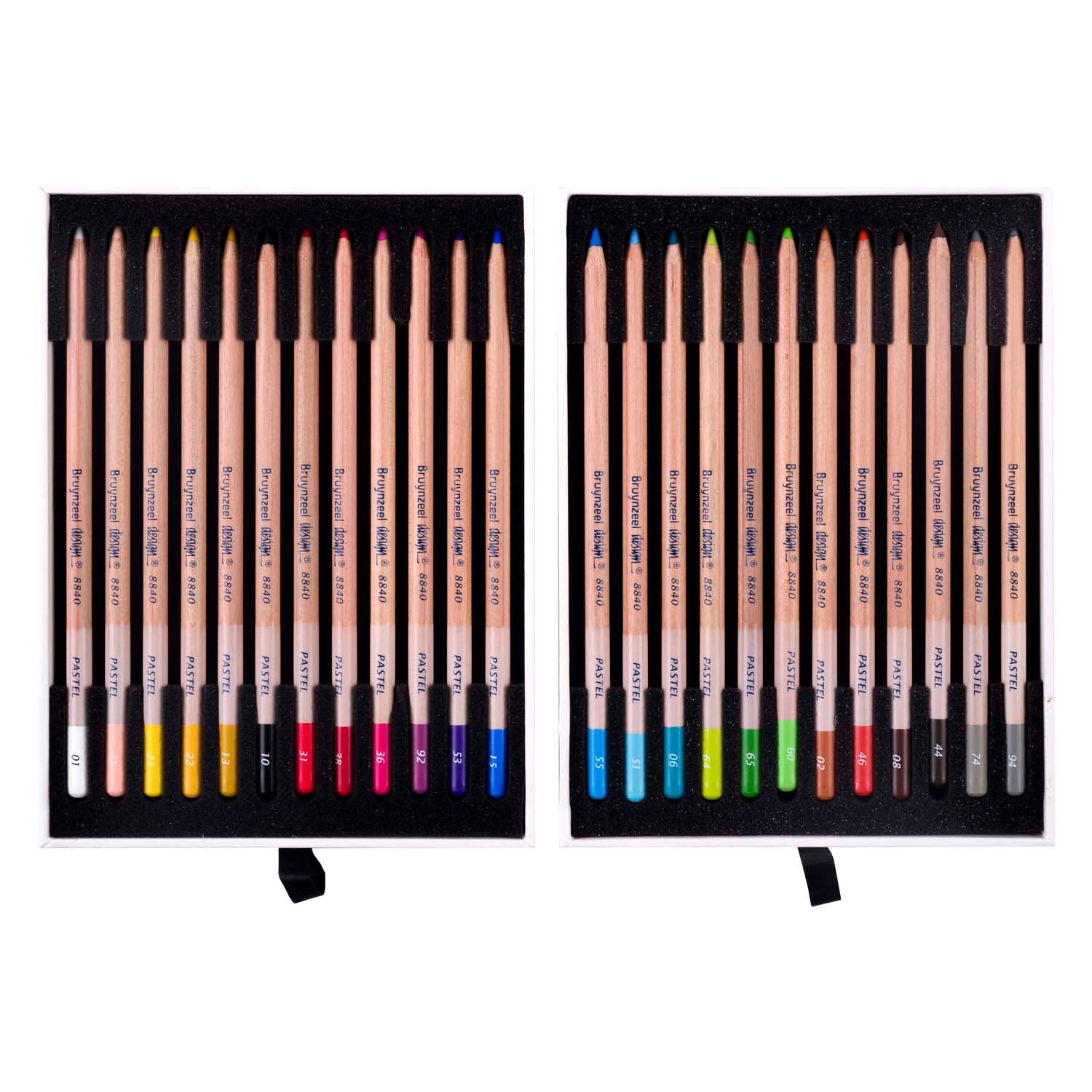 Bruynzeel design pastelpotlood box | 24 kleuren