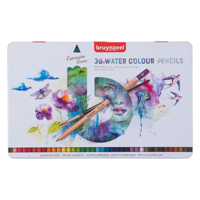 Bruynzeel expression aquarelpotloden blik 36
