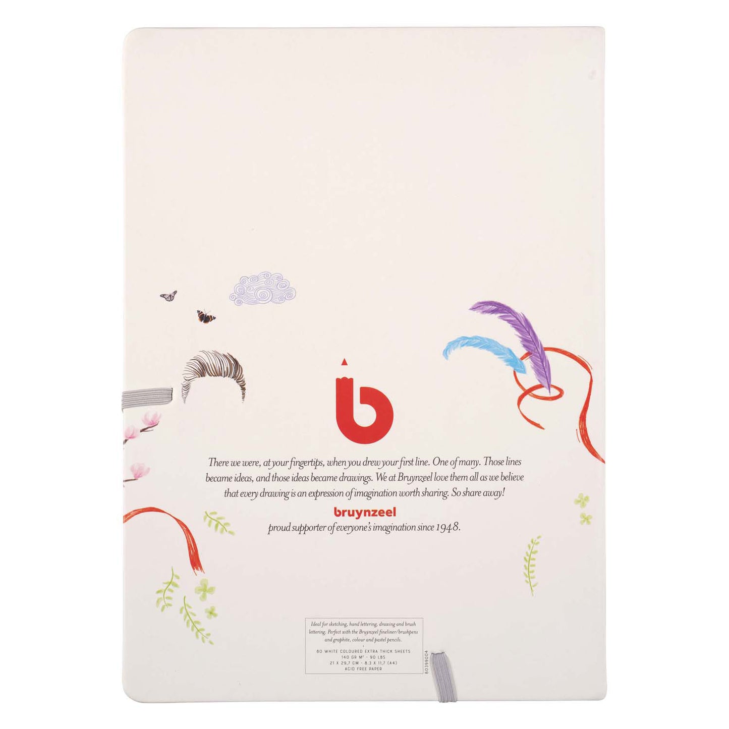 Bruynzeel creatives schets notitieboek a4 140 g m² 80 vellen