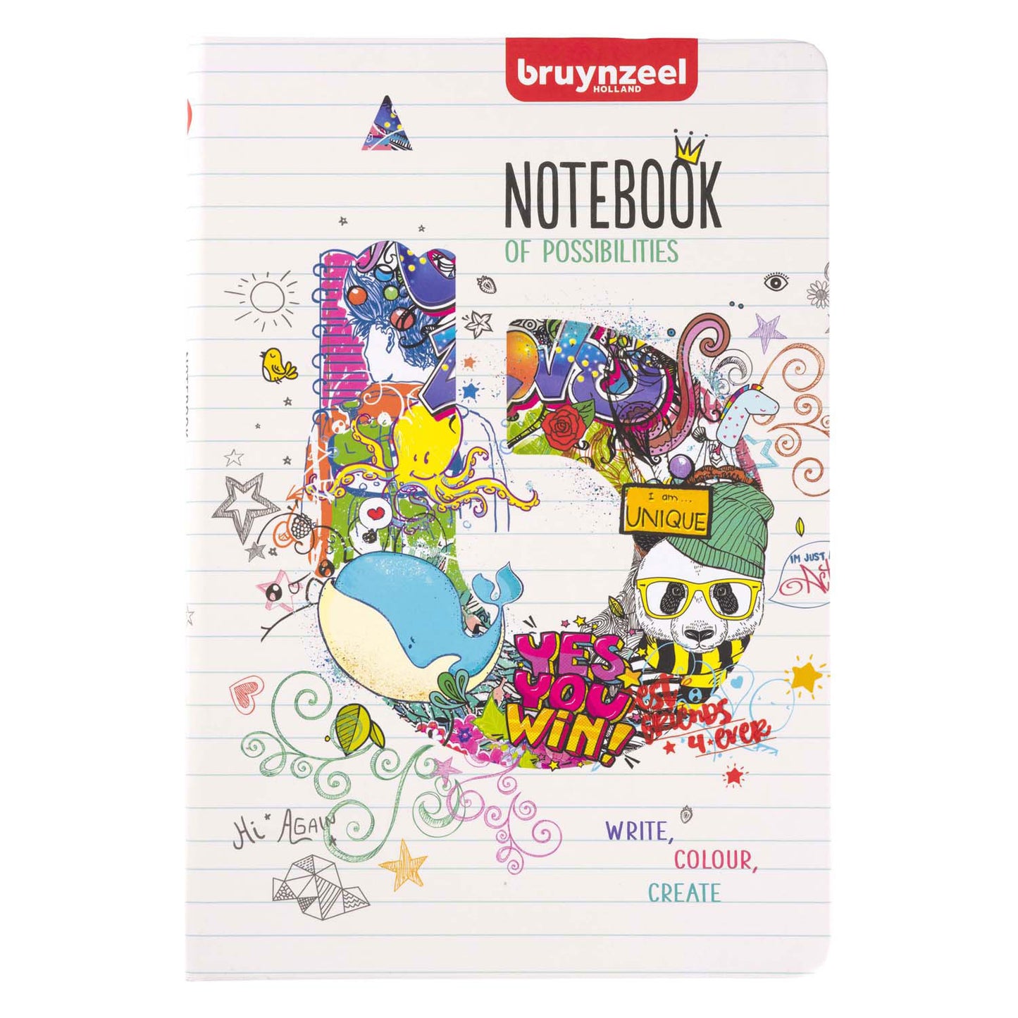 Bruynzeel notitieboek a5 80 g m 160 pagina's