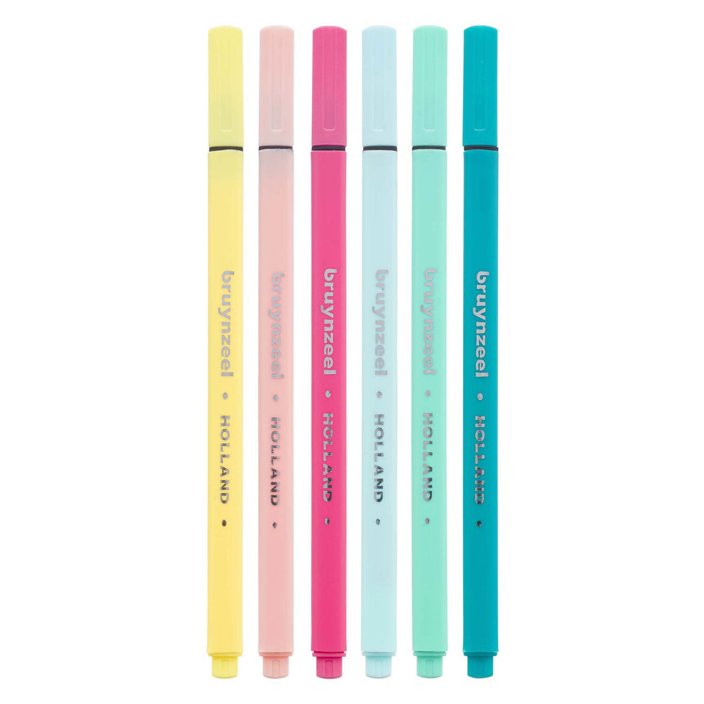 Bruynzeel fineliner set licht 6 kleuren