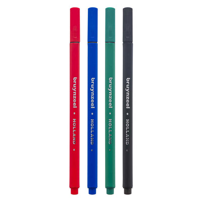 Bruynzeel fineliner set 4 kleuren