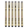 Sakura pigma micron 01 etui met 6 basic kleuren