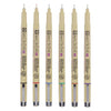 Sakura pigma micron 05 etui met 6 basic kleuren