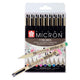 Sakura pigma micron 05 fineliners etui - 9 kleuren - 0.45mm