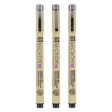 Sakura pigma micron etui 3 fineliners zwart 02-04-08 - afbeelding 1