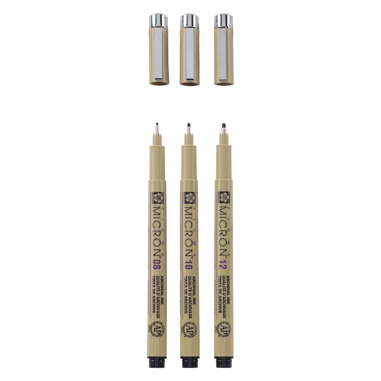 Sakura pigma micron etui 3 fineliners zwart 08-10-12 breed