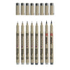 Sakura pigma micron fineliner set 8 pen. (licht) koelgrijs