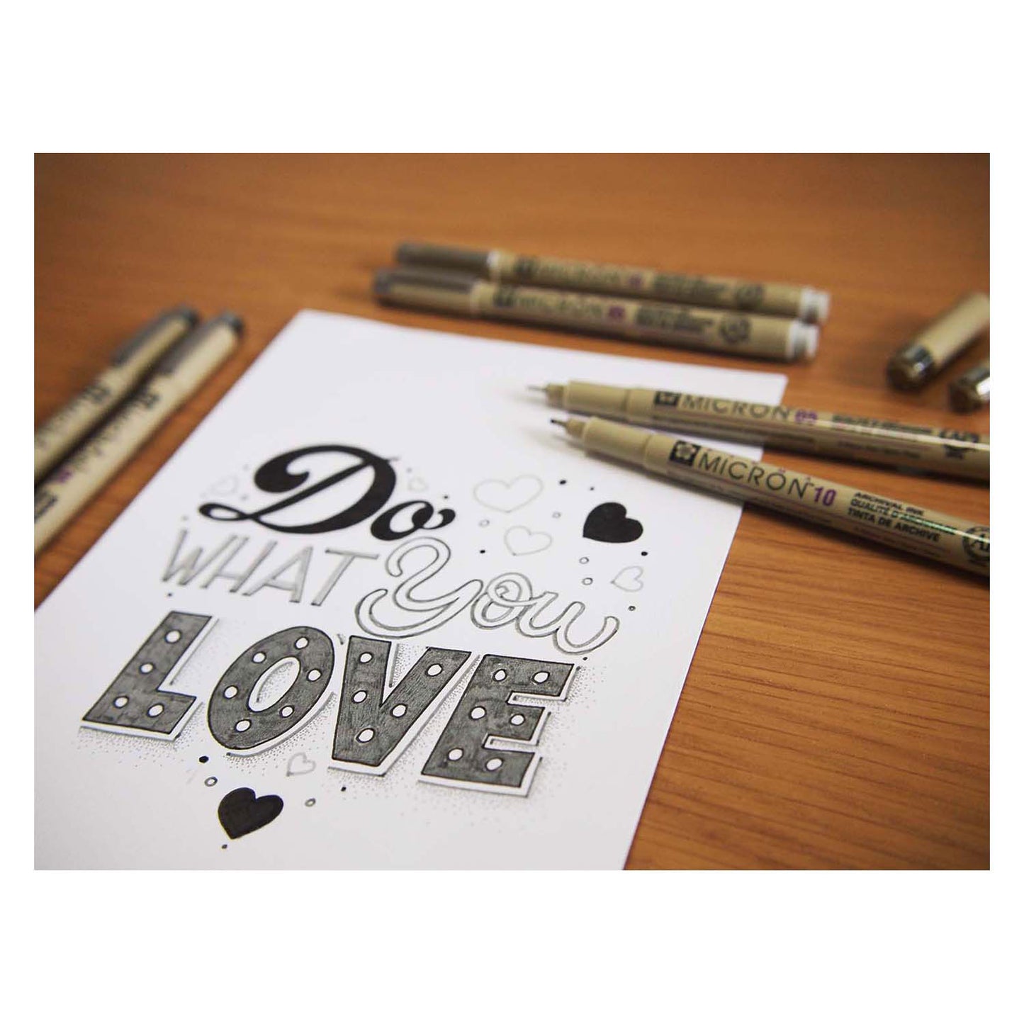 Sakura pigma micron fineliner set | 8 pennen, licht koelgrijs koelgrijs