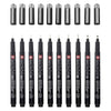 Sakura • pigma micron black edition set + gratis etui | 10 pennen, zwart