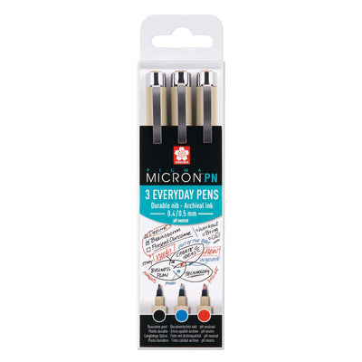 Sakura pigma micron pn office-set 3 kleuren
