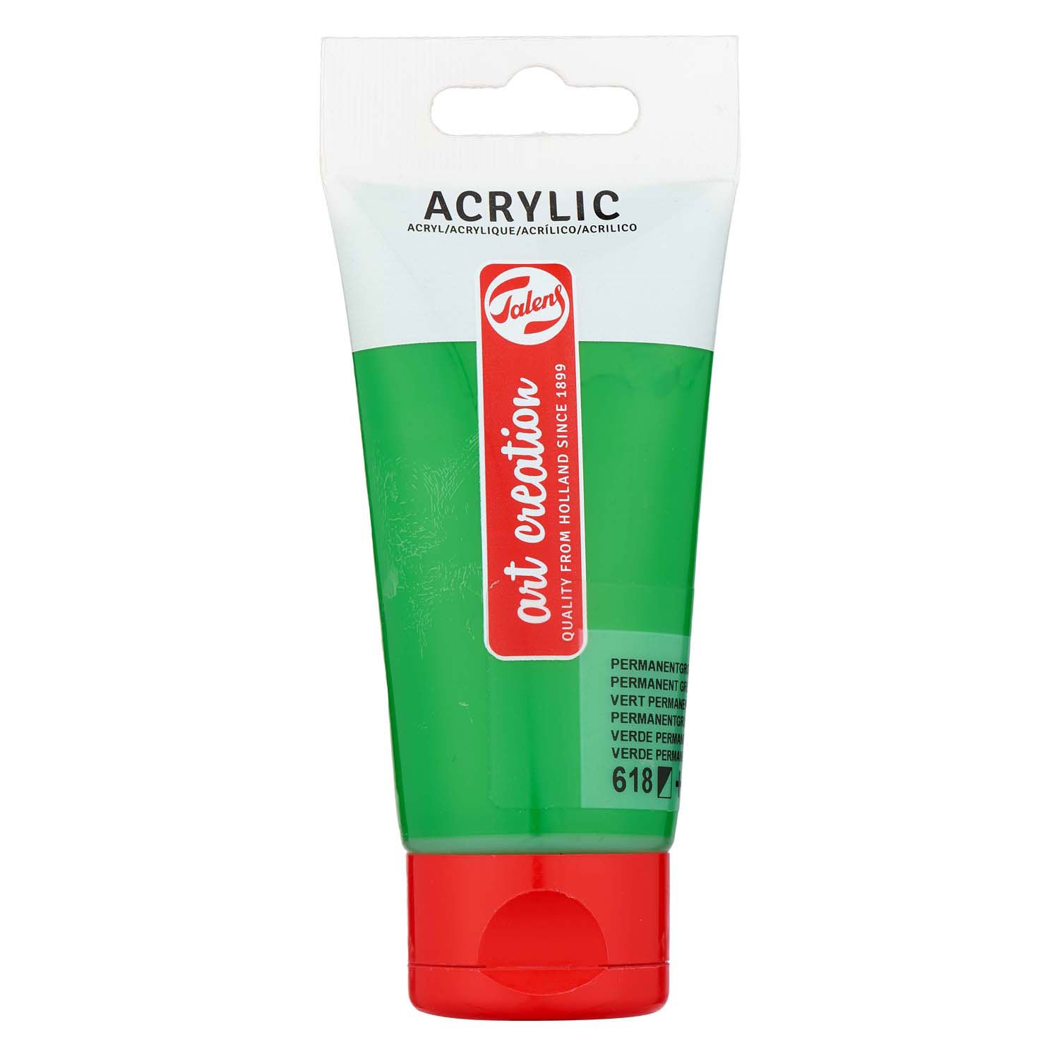 Talens art creation acrylverf tube 75ml permanentgroenlicht