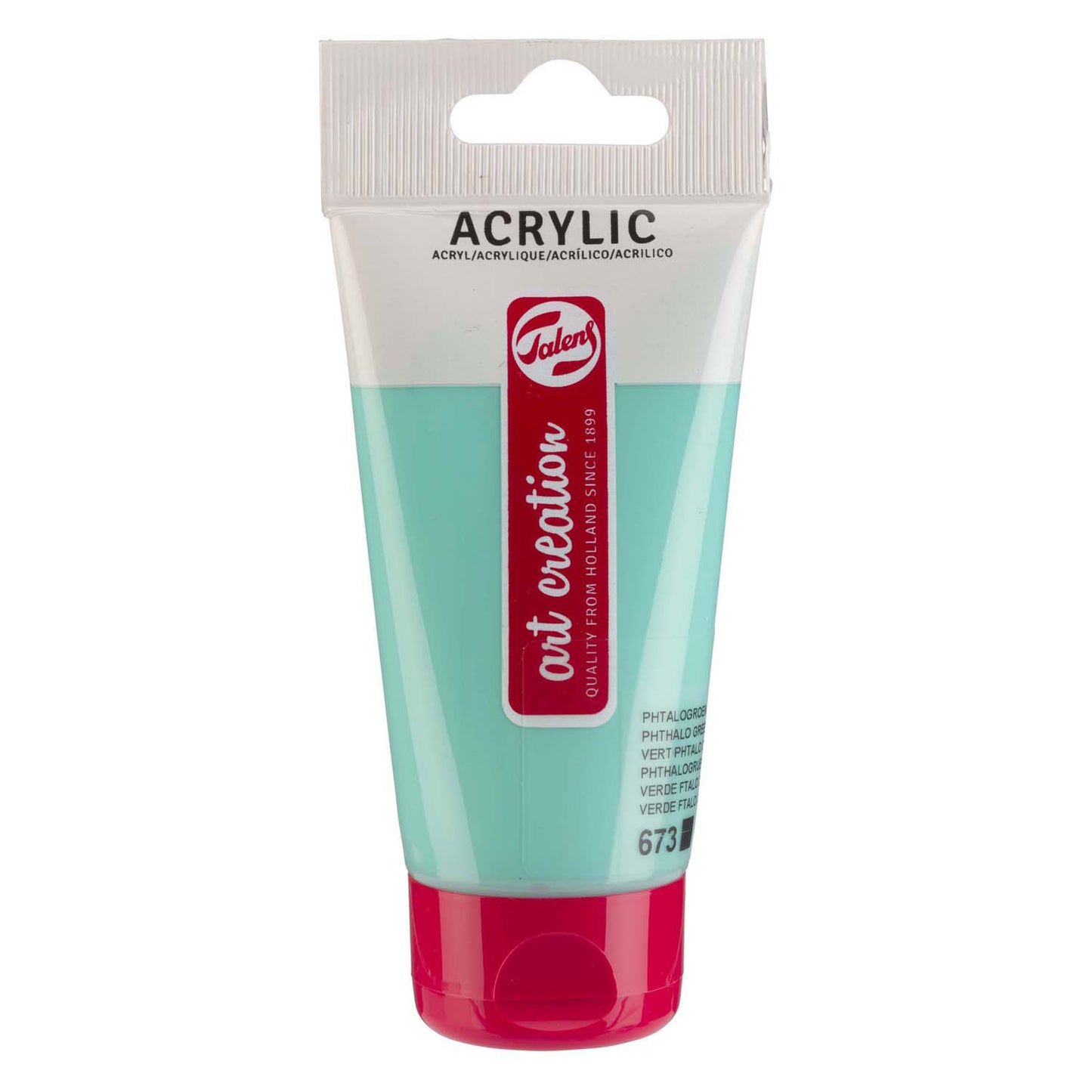 Talens art creation acrylverf tube 75ml phtalogroen licht