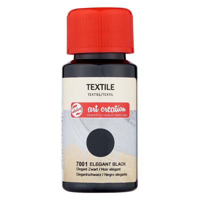 Talens art creation textiel fles 50ml elegant zwart 7001
