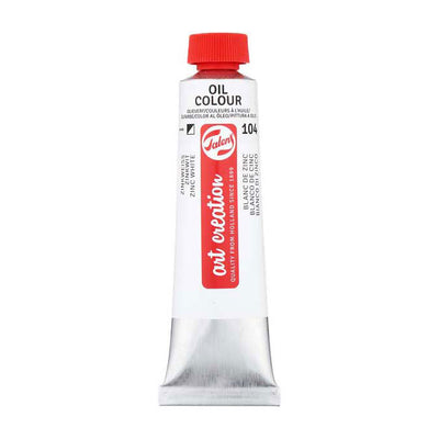 Talens art creation olieverf tube 40ml zinkwit(saffloerolie