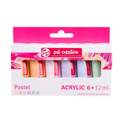 Talens art creation acrylverf set pastel | 6 x 12 ml