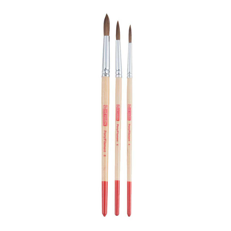 Talens art creation aquarelpenselensetv3 rond pony polyester