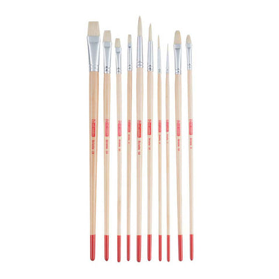 Talens art creation olie acrylpenselenset v 10 - varkenshaar