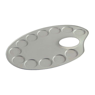 Talens palet metaal ovaal 12,6x18,5cm